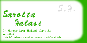 sarolta halasi business card